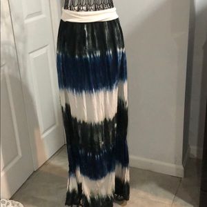 Tie die beach coverup pants